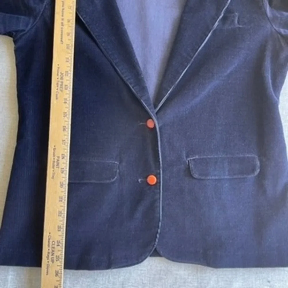 Vintage Wrangler Misses Blazer Size 18 Womens Corduroy Brown Buttons - Picture 8 of 12